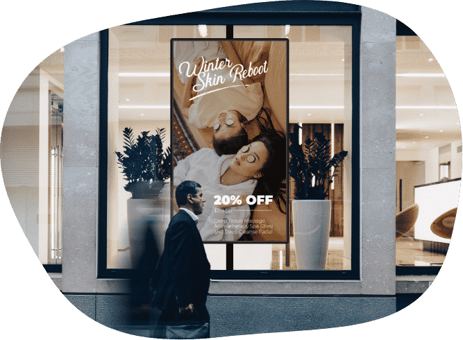 Digital signage template