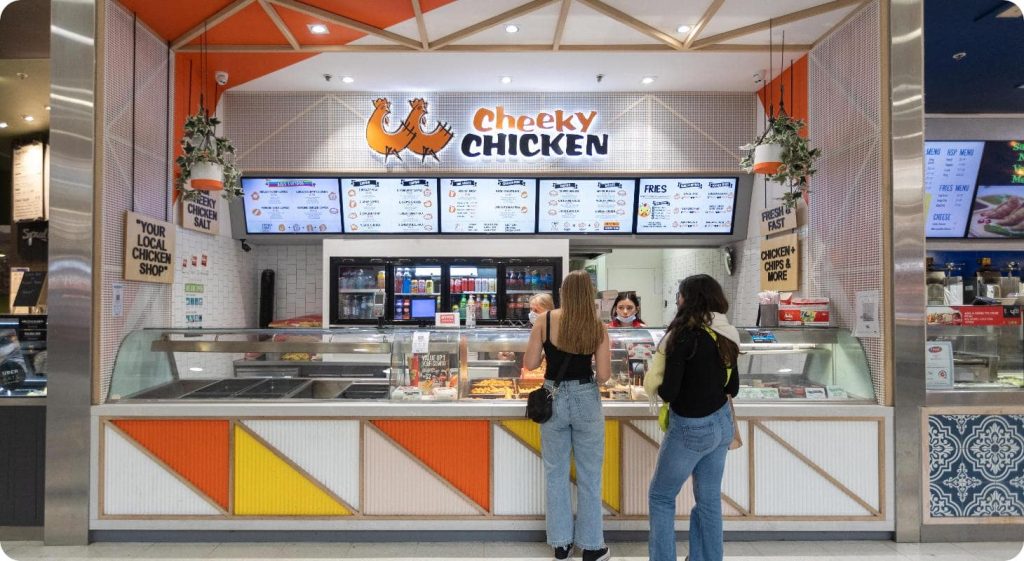 Cheeky Chicken digital signage