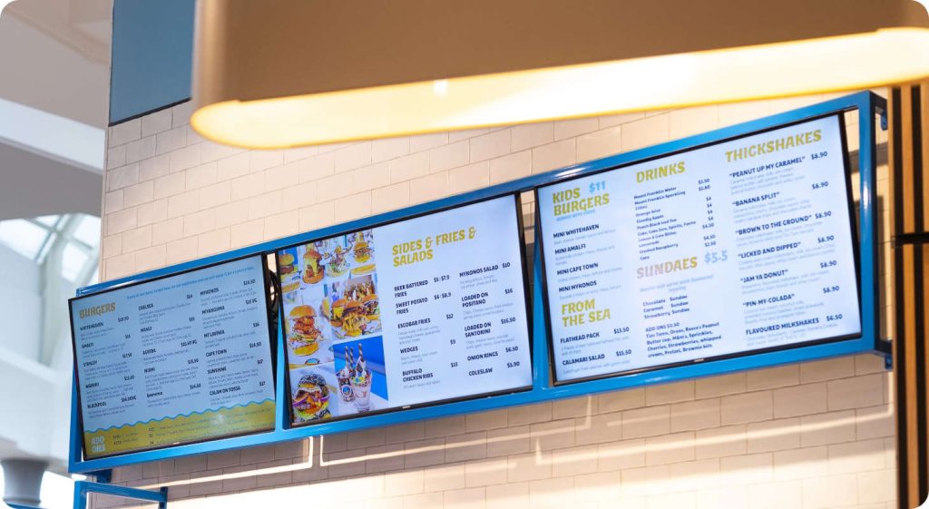 Stanley Burgers chooses Mandoe for digital signage