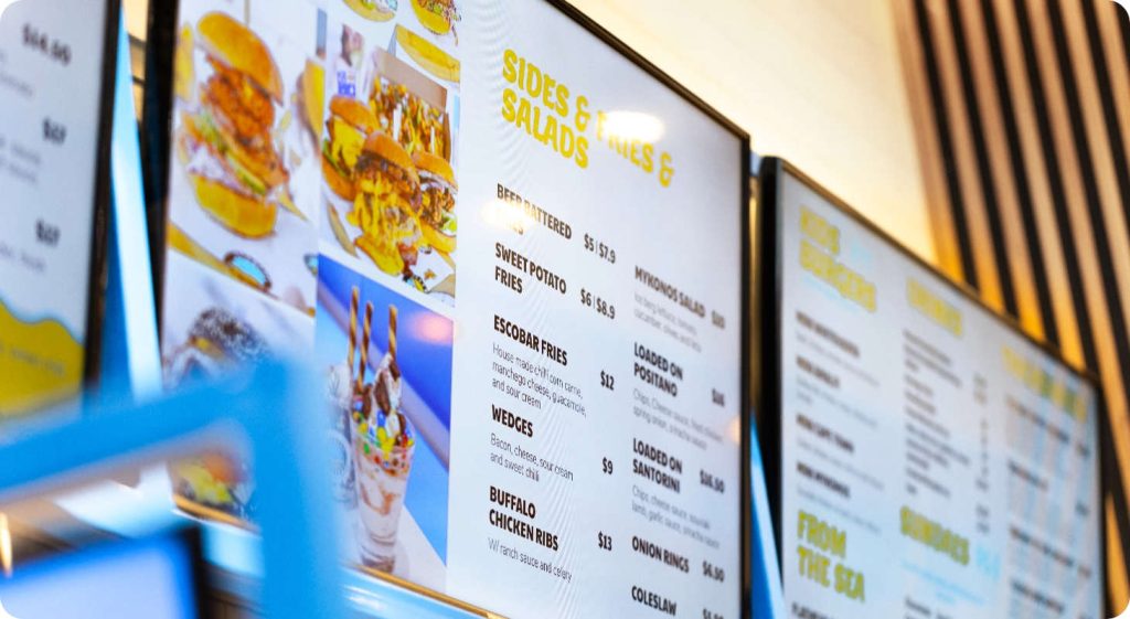 Stanley Burgers chooses Mandoe for digital signage
