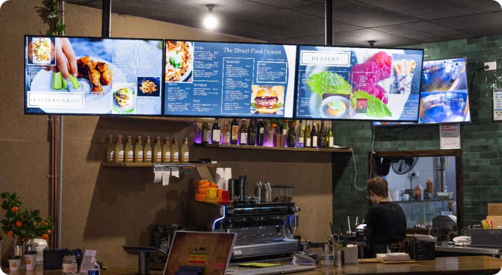 Street Taste digital signage