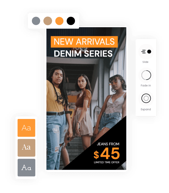 Digital signage template