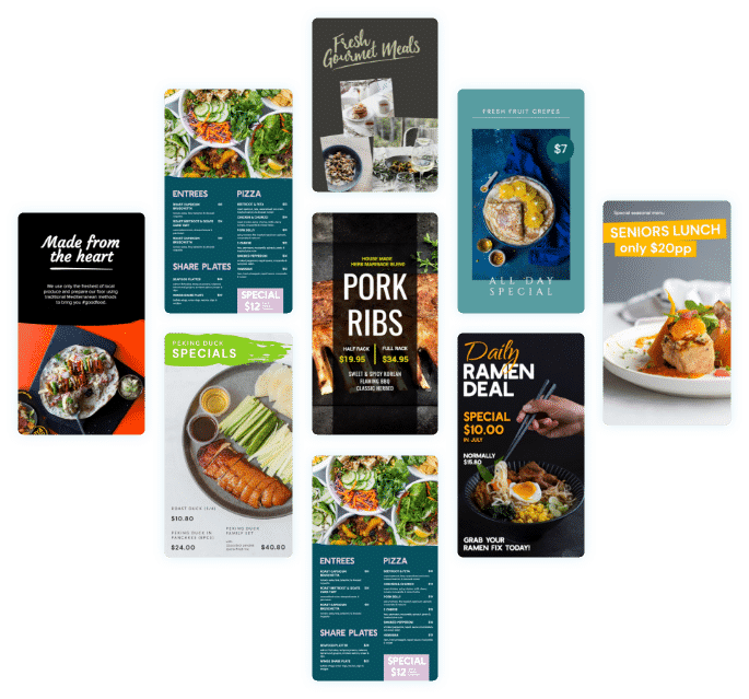 digital menu boards for restaurants