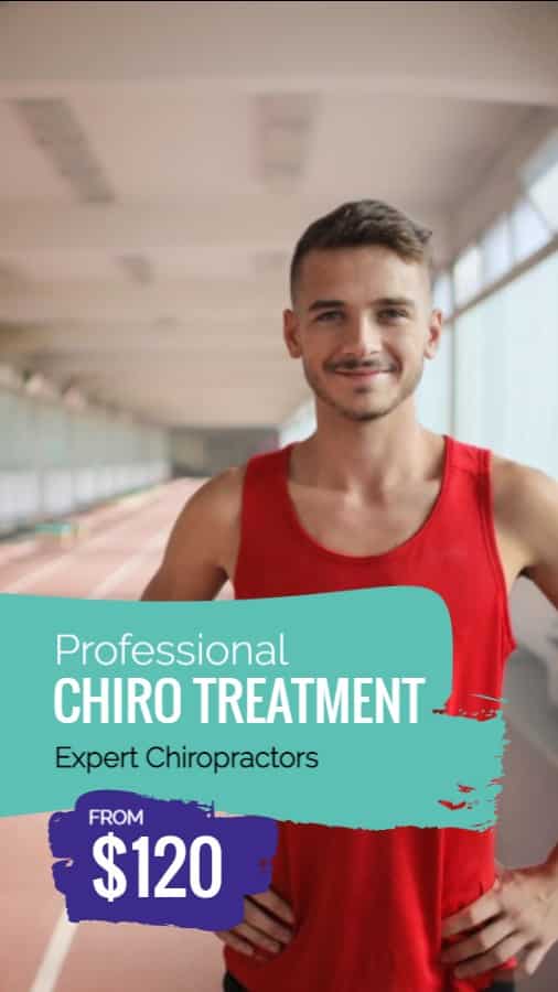 Chiro Treatment Young Man Template - Digital Signage Design Software ...